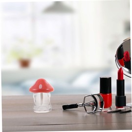 Gatuida 5 Pack Mushroom Lip Gloss Tubes 8ml - Refillable Lipgloss Containers with Wand - Clear Empty Lip Balm Bottle for DIY Makeup Personal Cosmetic and Lip Oil Base