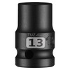 1/2 Inch Drive 13mm Shallow Impact Socket, Chrome Molybdenum Alloy