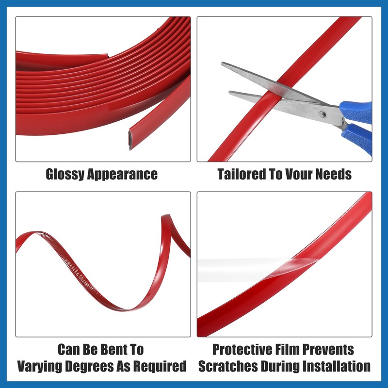 A ABSOPRO Car Door Edge Guards Strip 1/2in 12mm Wide