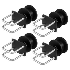 VEVOR Sliding Gate Kit, Rolling Gate Hardware Kit w/H-Shaped Wheel Groove for Cantilever Sliding Gates and Rolling Door, Sliding Gate Rollers w/ 4 Track Wheels, Heavy Duty Sliding Roller,Black