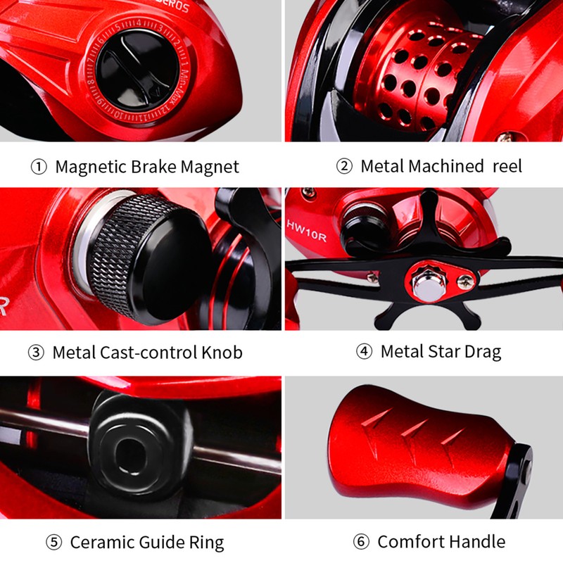 [通拓商品]9+1 BB Bearing Fishing Baitcast Reel High Speed 7.2:1 Fishing