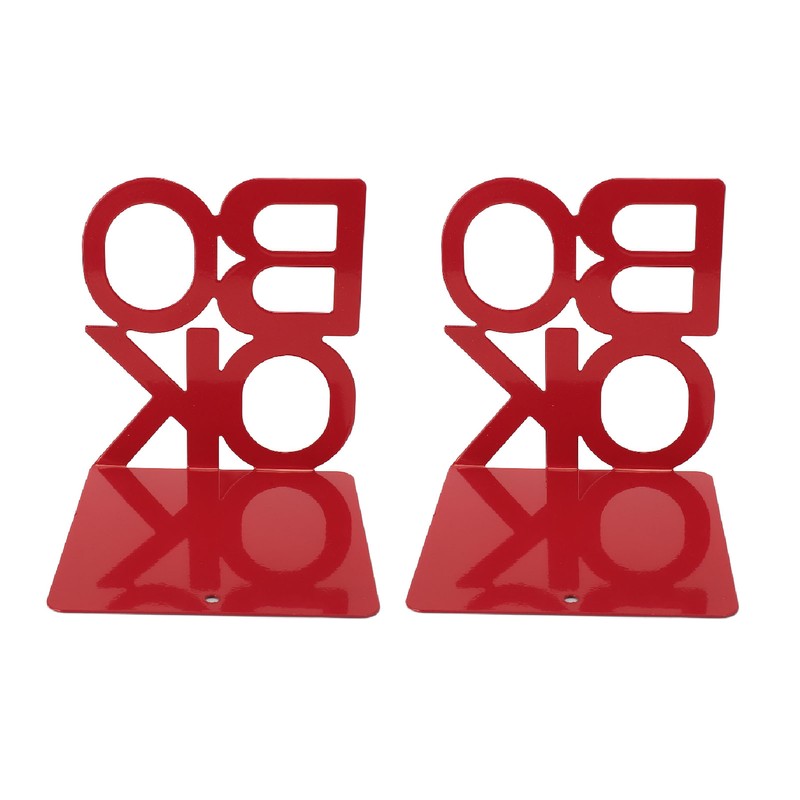 1 Pair Modern Bookend Non Slip Heavy Duty Decorative Book