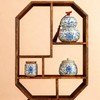 HOHCNA Blue and White Porcelain Airtight Tea Canister with Lid,