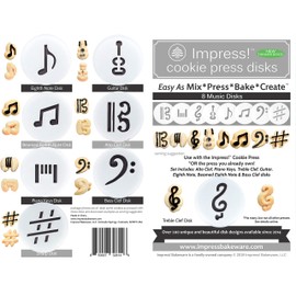 Music 8 Disk Set for Cookie Presses