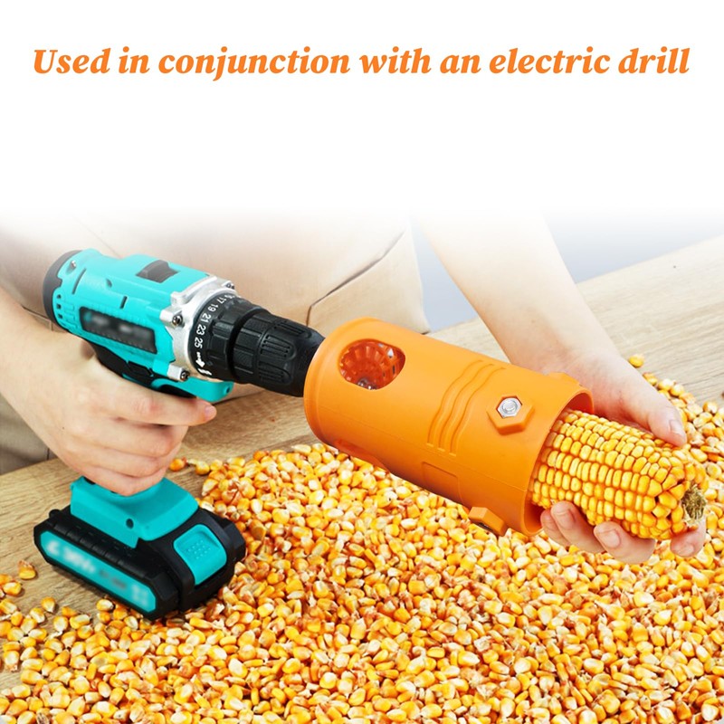 VARONGHKOO Corn Peel Thresher Corn Stripper Use with Electric Drill