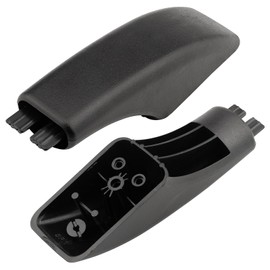 2 Pack WB07X10034 Oven Handle End Caps Replacement Part Compatible with GE General Electric Stove Oven Door Handle Replaces for 242863 AP3623187 AH229187 EAP229187 Black