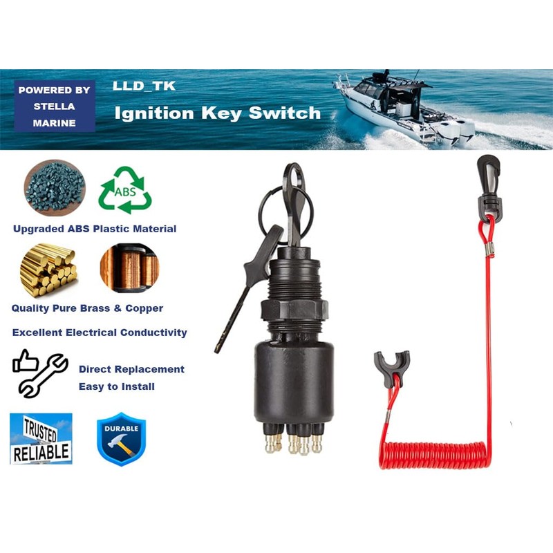 5005801 765562 175974 Ignition Key Switch Replace for Evinrude Johnson