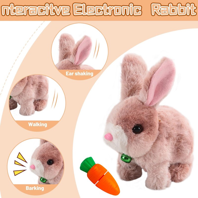 Bouncing Rabbit, Bouncing Rabbit Toy, Talking Rabbit, Rabbit Cuddly Toy,