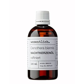 Evening Primrose Oil from Essential - 100 ml Base Oil for Care of Skin and Hair - 100% Pure Oil (Oenothera Biennis)