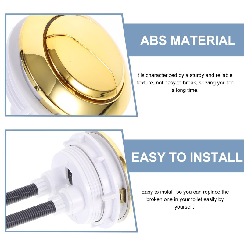 Cabilock Dual Flush Toilet Push Button Round Water Tank Repair