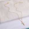 Lcbulu 14K Gold Plated Cross Necklace for Women - Dainty