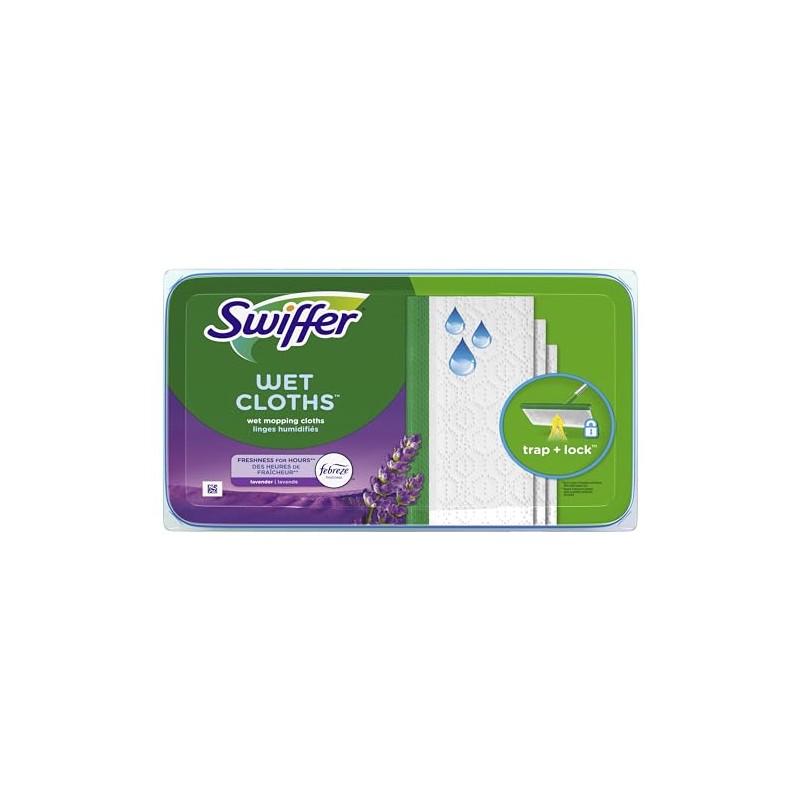 Swiffer 1000591 8 x 10 in. Wet Cloth Mop Refill