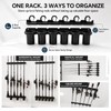 HITORHIKE Heavy Duty Fishing Rod Storage Rack, Wall/Ceiling Mount Vertical