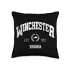 Winchester VA | Virginia | Vintage Throwback Throw Pillow