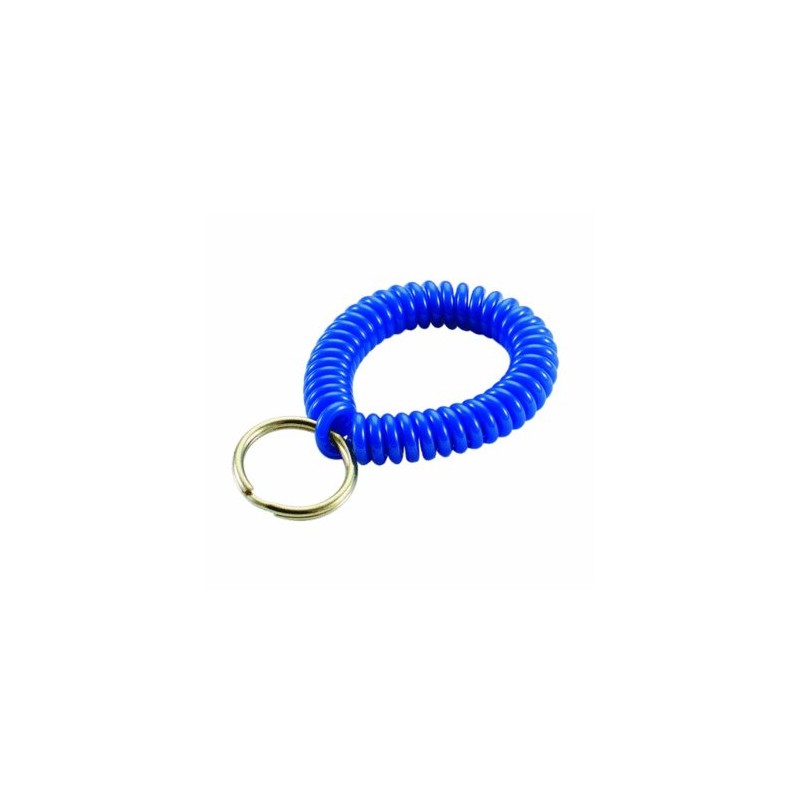 Flexible, Expandable Wrist Coil Key Holder, Black CEB74620