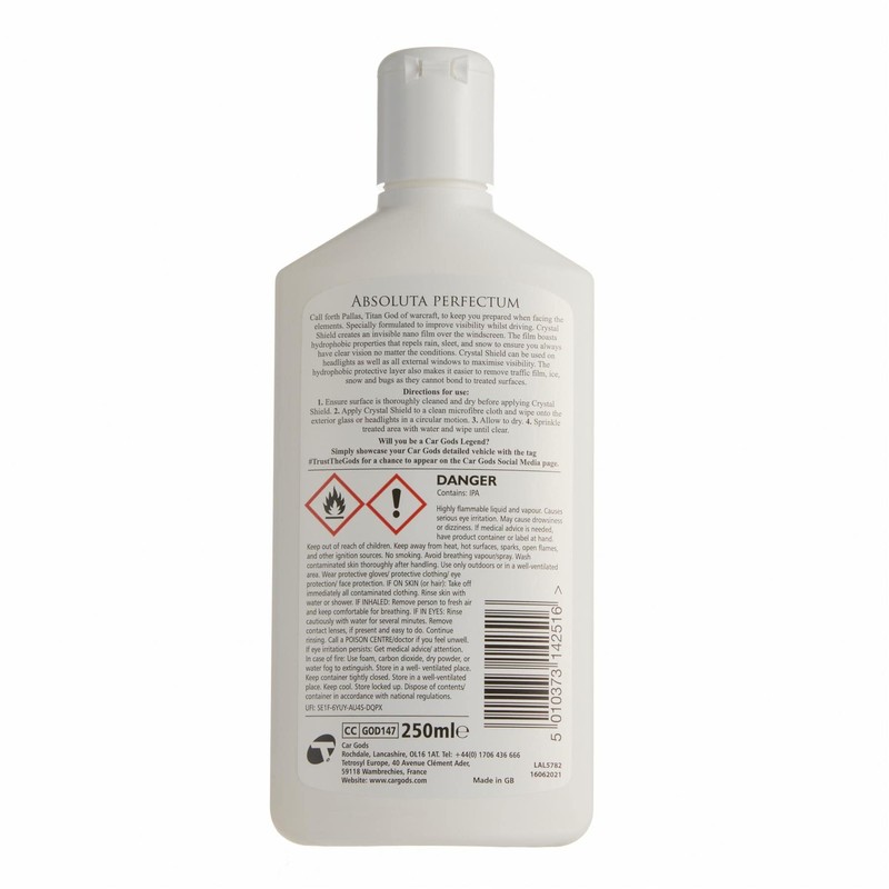 Car Gods Crystal Shield Rain Guard 250ml Car Windscreen Glass
