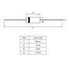 sourcing map Schottky Rectifier Diode 3A 1000V Axial Electronic Silicon
