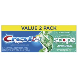 Crest + Scope Complete Whitening Toothpaste Minty Fresh - 5.4 oz (153 g) - Pack of 2