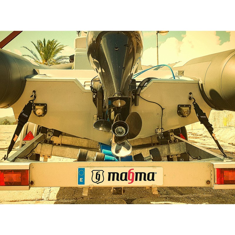 MAGMA 2 Tie Down Straps with Buckle and Hook 1.2