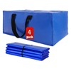 Extra Large Moving Bags, 4Pcs Heavy Duty Large Storage with Zippers & Carrying Handles, Foldable Moving Boxes
