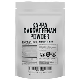 Kappa Carrageenan Powder 4 oz - For Vegan Mozzarella Cheese, Non-GMO. Refined Food Grade. Carrageenan Powder for Marbling - By Fit Lane Nutrition