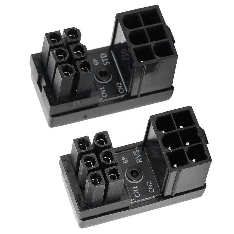 ATX 6Pin Adapter for Desktops Graphics Card Female to Male