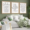 Christian Wall Art Set of 3, Bible Wood Prints -