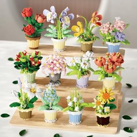DIY Flower Potted Plants Office Desk Beautification Masterpiece Perfect for Both Adults Children, Girls' Favorite! Selected Surprise Gifts for Valentine's Day, Mother's Day, and Birthdays, Pack of 12