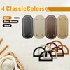 4+8 PCS Bag Bases for Crochet with D Shape Purse