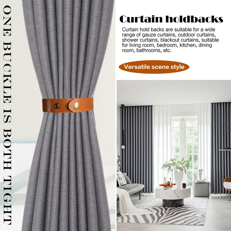 Curtain Tiebacks Holdbacks Rope Tie Hold Backs Back Clips Hooks