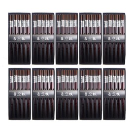 JapanBargain 4509x10, Bamboo Chopsticks Reusable Japanese Chinese Korean Wood Chop Sticks Hair Sticks 5 Pair Gift Boxed Set Dishwasher Safe, 9 inch, Silver-Cat, Set of 10