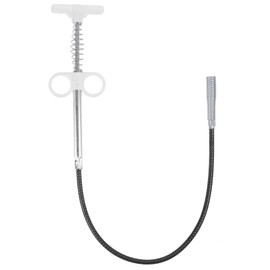 HARFINGTON Flexible Grabber Claw Pick Up Tool 24 Inch 4 Claws Stainless Steel Sewer Cleaning Hook Unclog Sink Sewer Hair Drain Cleaner Tool Sink Unclogger for Toilet Bathtub Sewer White