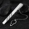 STERLL Men's Tie Clip Real Silver 925 Three Stripes Gift