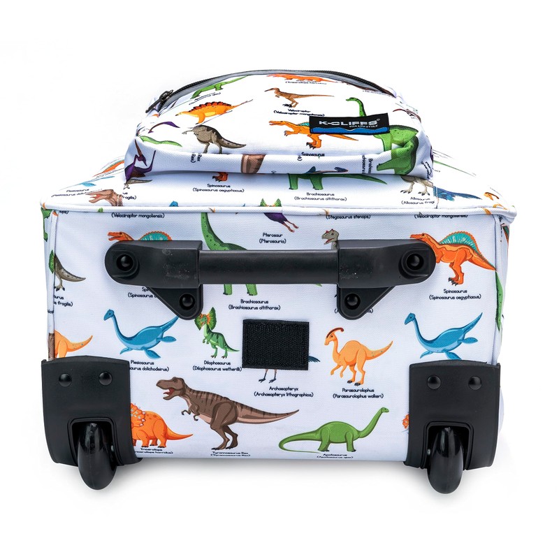 K-Cliffs Heavy Duty Rolling Backpack School Bookbag with Wheels Deluxe