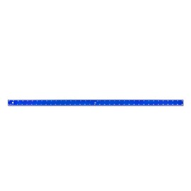 Alumicolor Aluminum Straight Edge with Center Finding Back, 36IN, Blue