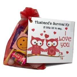 Husband Valentines Survival Kit Gift, Birthday, Christmas, Anniversary. Wife, Husband, Fiance, Fiancee, Husband, Sentimental Gift (Husband)