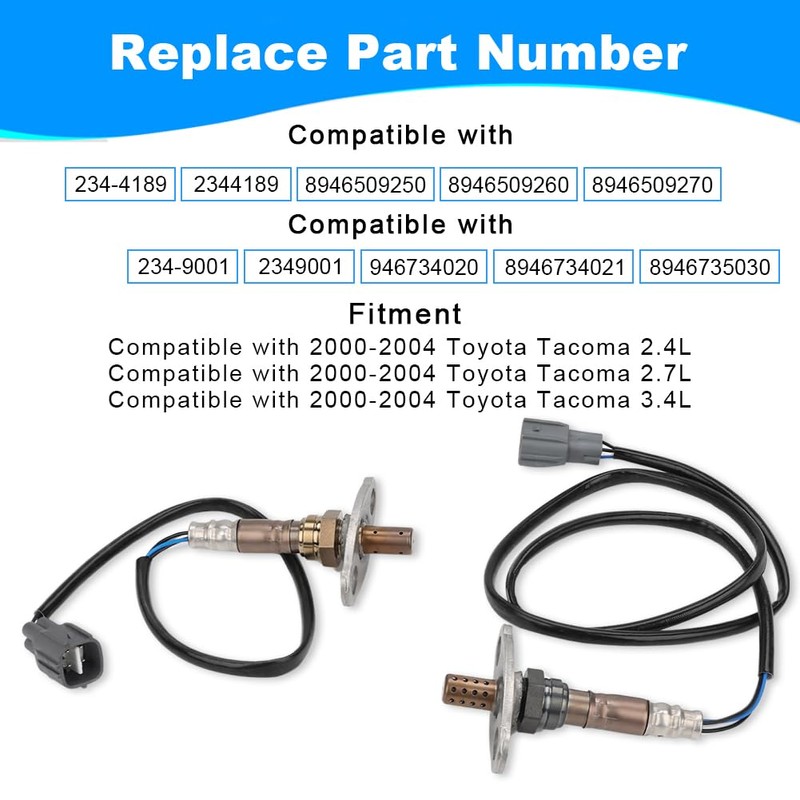 JDMON 2PCS Oxygen O2 Sensor Upstream Downstream Replacement for 2000-2004