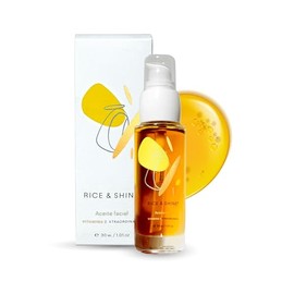 RICE & SHINE | Aceite de Germen de Arroz - Aceite Facial Natural con Vitamina E | Skin Care 60% más Vitamina E que el Aceite de Argán - Protección par