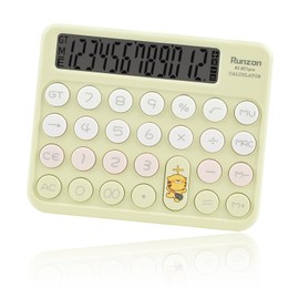 Valtiner Desktop Calculator Large, Big Buttons Basic Standard Calculators with 12-Digit LCD Display for Office, Teachers, and Students (Green)