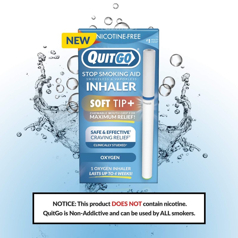 Stop Smoking Remedy, Smoke-Free Oxygen Inhaler, Chewable Mouth Grip to