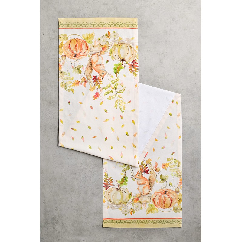Maison d' Hermine Pumpkin Passion 100% Cotton Table Runner for