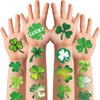winthrop 100 Pcs Shamrock Temporary Tattoos for Kids, Safety Waterproof