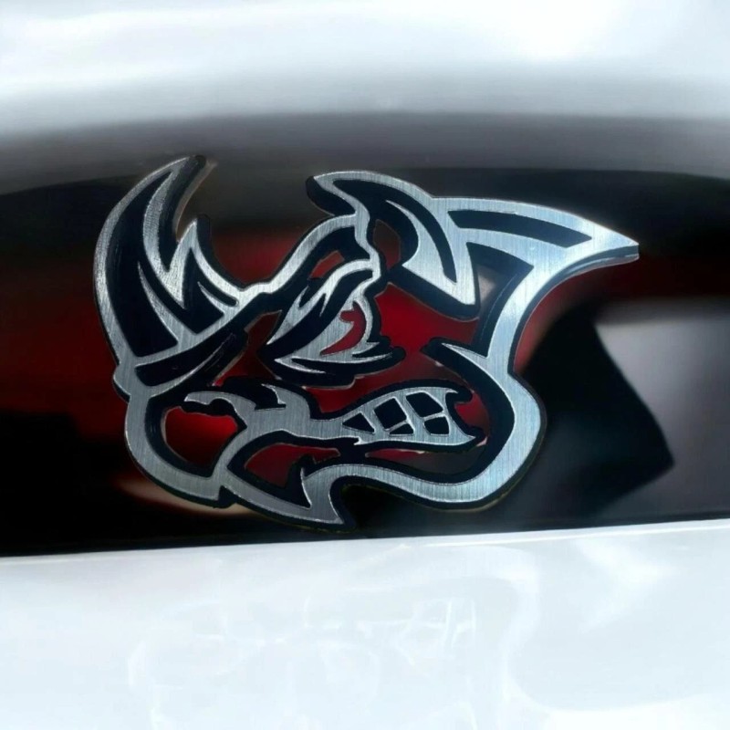Emblem Badge Rhino Badges Emblem Red Eye Car/Truck,(2) BADGES, Fender