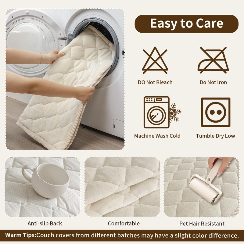Couch Covers for Dogs, Anti Slip Pet Couch Covers for