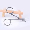 Tijeras de corte de pestañas de cejas de acero inoxidable
