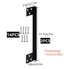 Door Latch Guard Stainless Steels Home Security Door Lock Plate