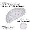 Turbie Twist Reversible Cotton Lined Shower Cap (2-PACK) (Pink and