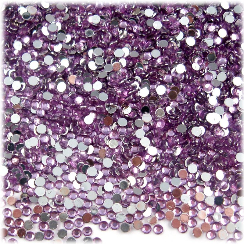 The Crafts Outlet 5,050pc Rhinestones Round 2mm Tiny for Nails