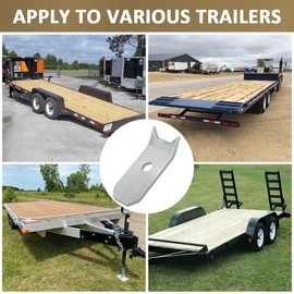 SAQXK 48pcs Trailer Floor Hold Down Clips Plated Steel Bearclaw for Trailer Floor, Wood Deck, Board, Decking 1/4" Plate Clips