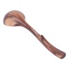 Solid Wood Wooden Spoon - Soup Ladle with Elegant Design